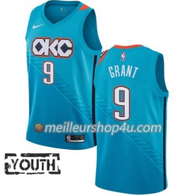 Maillot Basket Enfant Oklahoma City Thunder Jerami Grant 9 2018-19 Nike City Edition Bleu Swingman